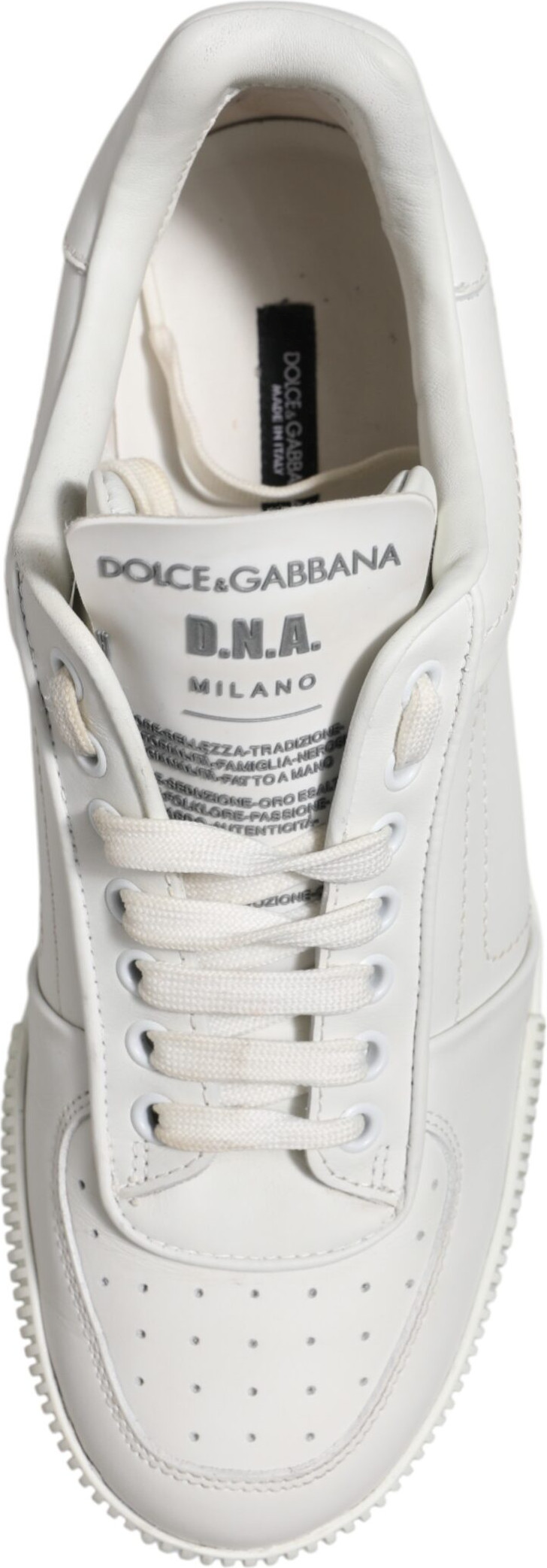Белые низкие кроссовки Dolce & Gabbana