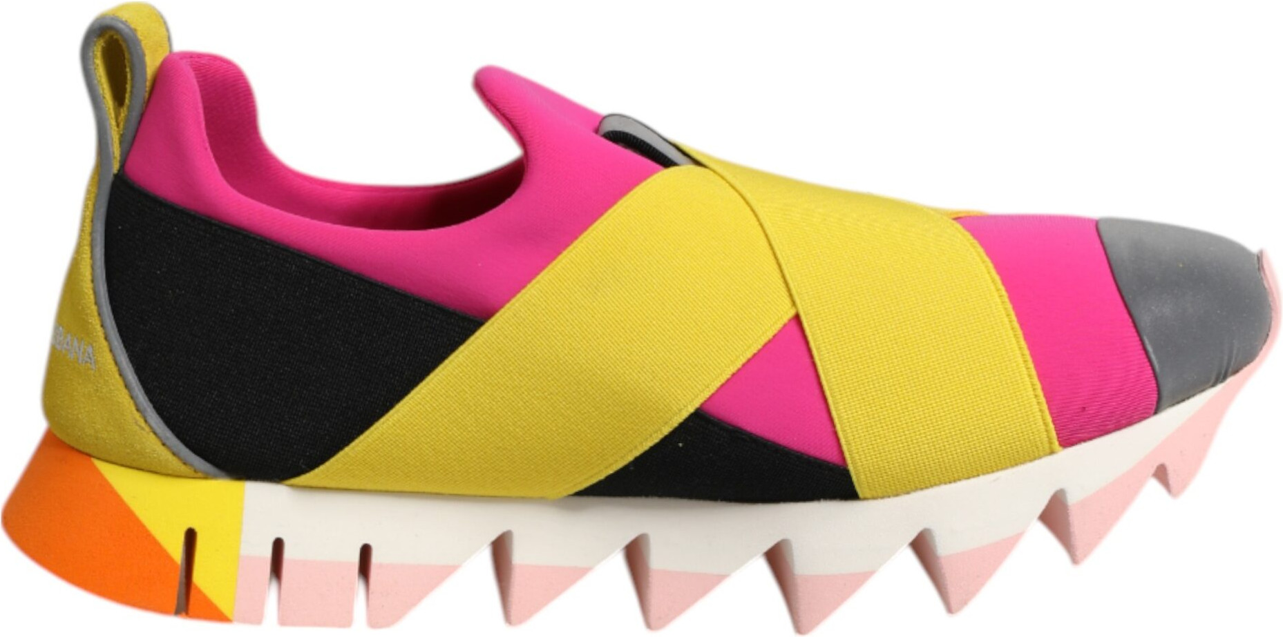 Dolce & Gabbana Multicolor Neoprene Elastic Ibiza Sneakers Shoes