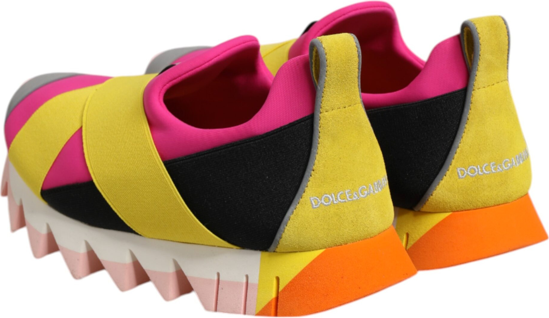 Dolce & Gabbana Multicolor Neoprene Elastic Ibiza Sneakers Shoes