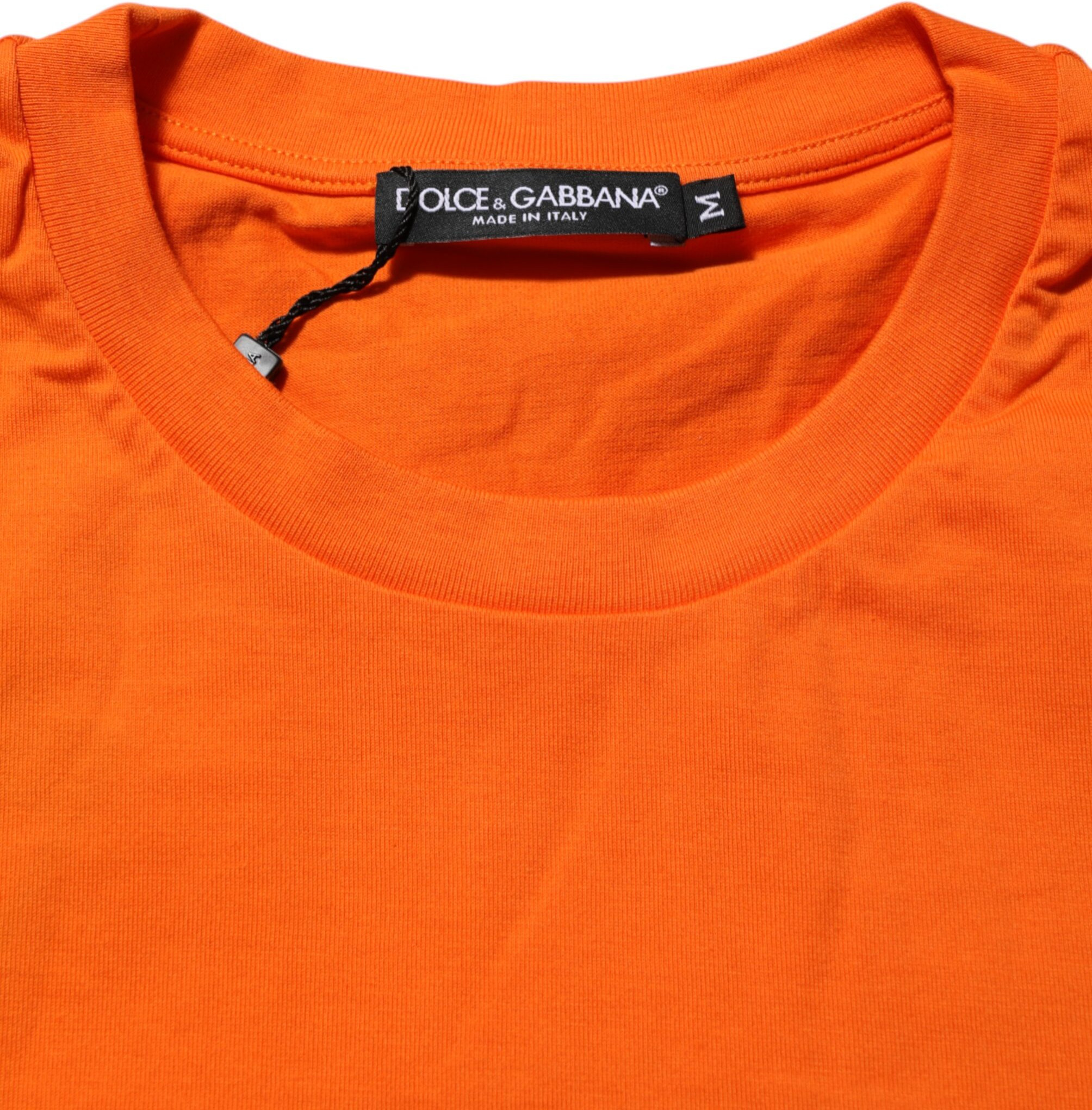 T-shirt Dolce & Gabbana Orange DGVIB3 Crew Neck Short Sleeves