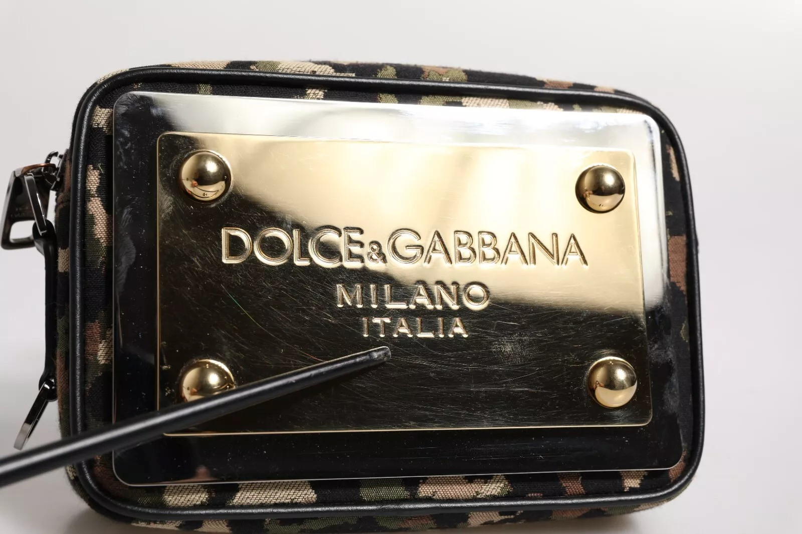 Crossbody Bag Dolce & Gabbana Multicolor Leopard Jacquard DG Logo