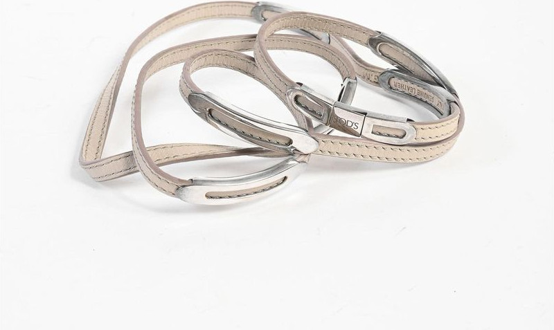 Tod's Beige Leather Bracelet