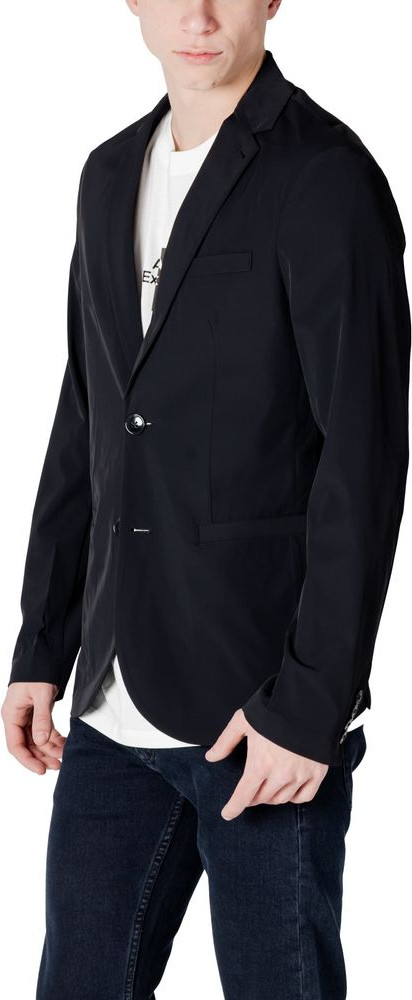 Armani Exchange Черный хлопковый блейзер