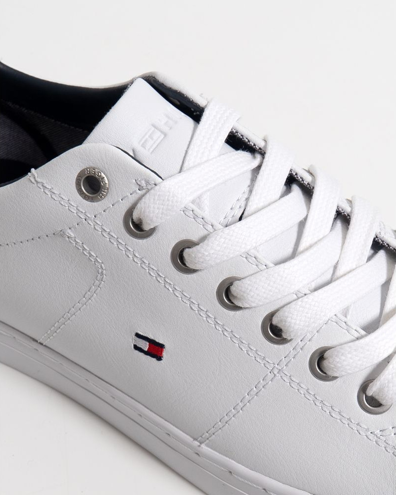 Белые кожаные кроссовки Tommy Hilfiger