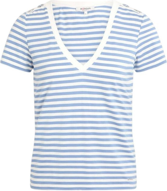 White Viscose T-Shirt Morgan Lane