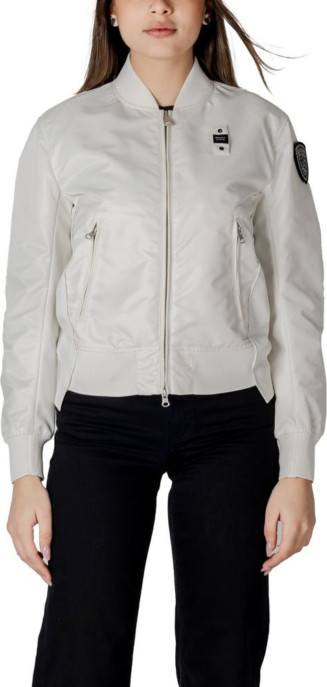 White Polyamide Bomber Blauer