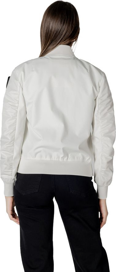 White Polyamide Bomber Blauer