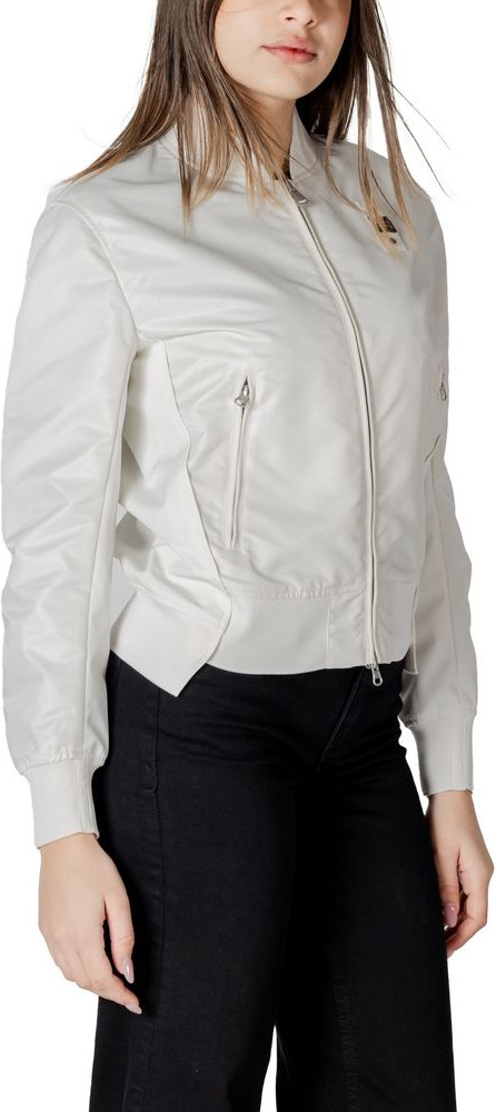 White Polyamide Bomber Blauer