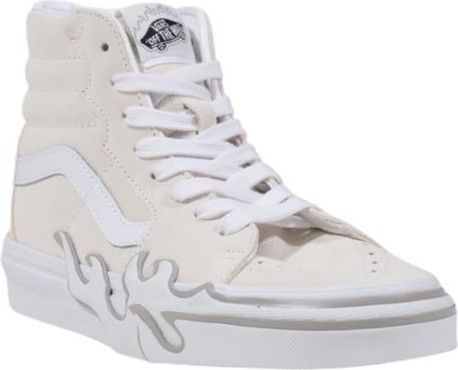 Кроссовки Vans белые замшевые кожаные высокие