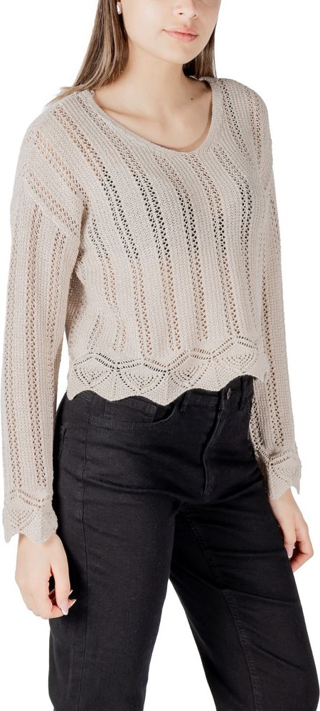 ONLY Bej Rcycled Paxtadan Tikilgan Jumper