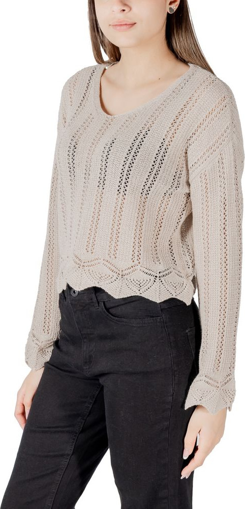 ONLY Bej Rcycled Paxtadan Tikilgan Jumper