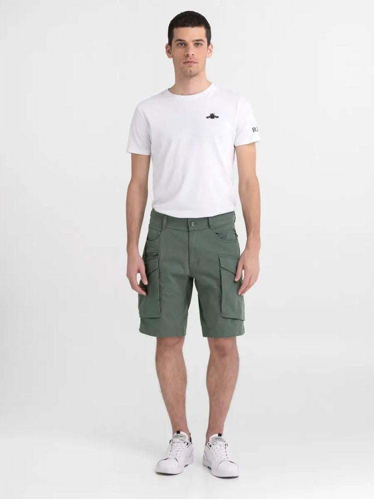 Bicolor Cotton Bermuda Shorts Replay