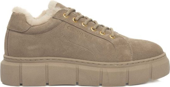 Sneakers CERRUTI 1881 Beige Calfskin Women Platform Sneaker