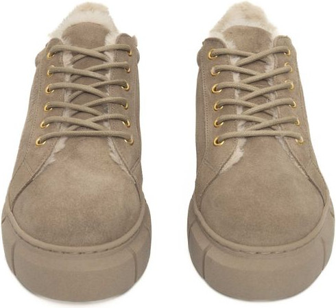 Sneakers CERRUTI 1881 Beige Calfskin Women Platform Sneaker
