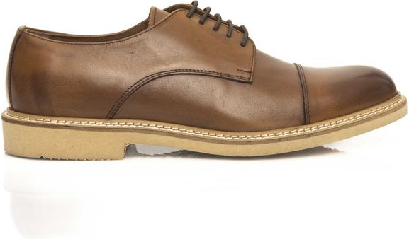 Cerruti 1881 Brown Calfskin Men Derby Shoe