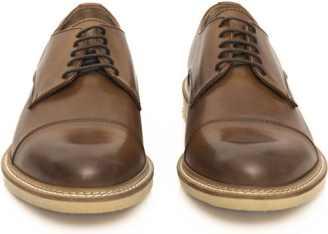 Cerruti 1881 Brown Calfskin Men Derby Shoe