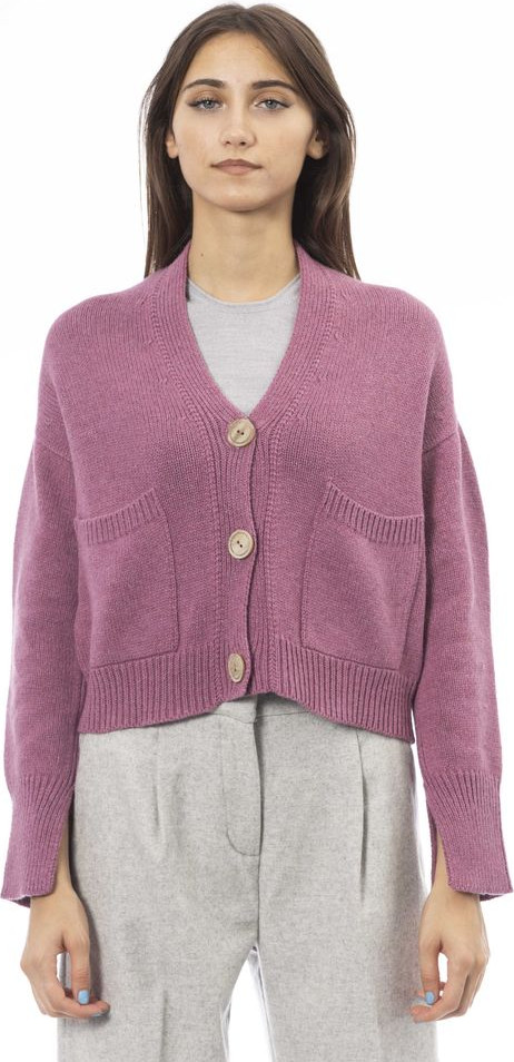 Cardigan ALPHA STUDIO Multicolor Merino Wool Women Cardigan