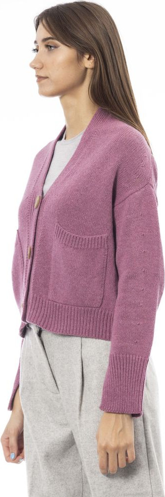 Cardigan ALPHA STUDIO Multicolor Merino Wool Women Cardigan
