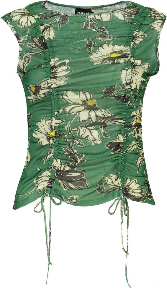 Desigual Yashil Polyester Futbolka