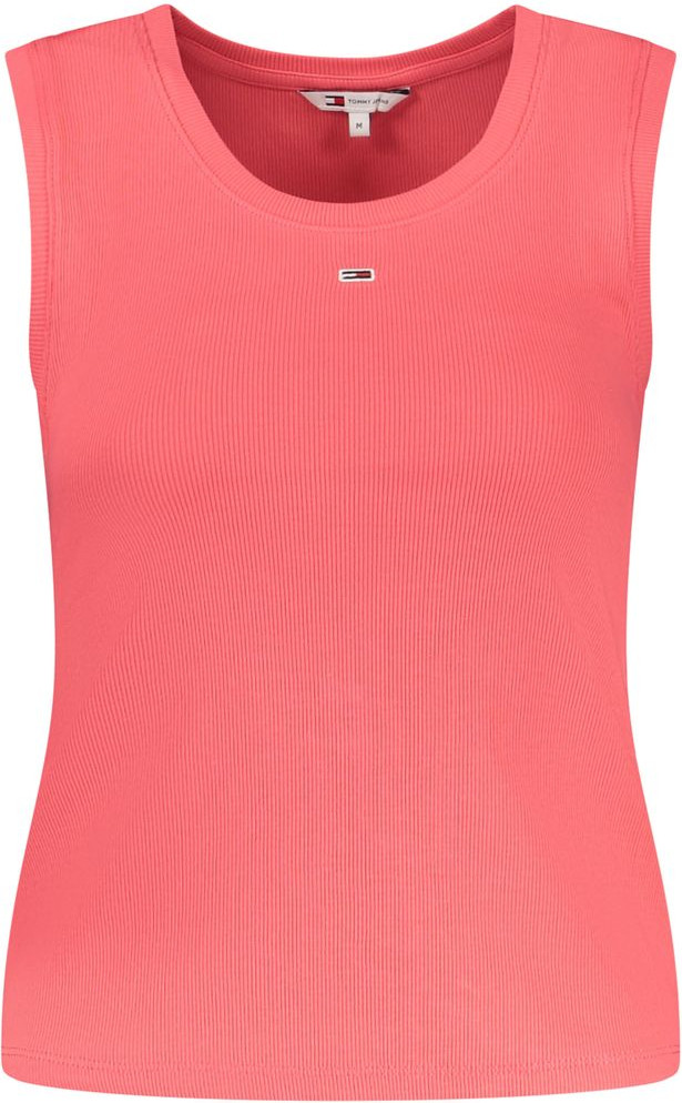 Pink Cotton Tank Top Tommy Hilfiger