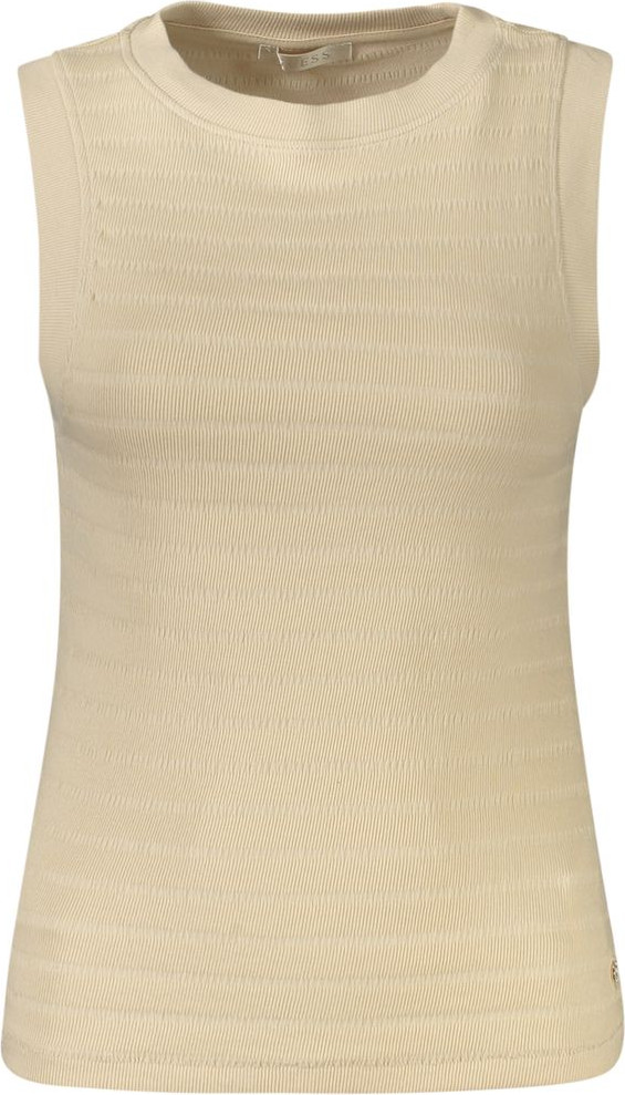 Beige Cotton Tank Top Guess Shoes