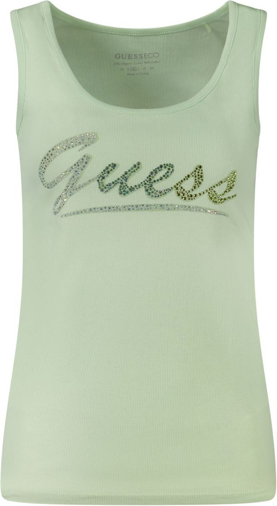 Зеленый хлопковый топ Guess Shoes