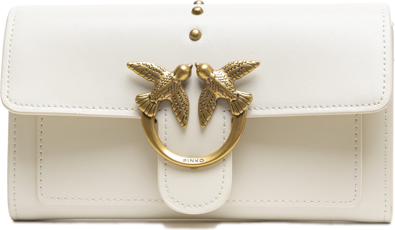 Сумка Pinko Белая Кожаная One Simply Love Mini