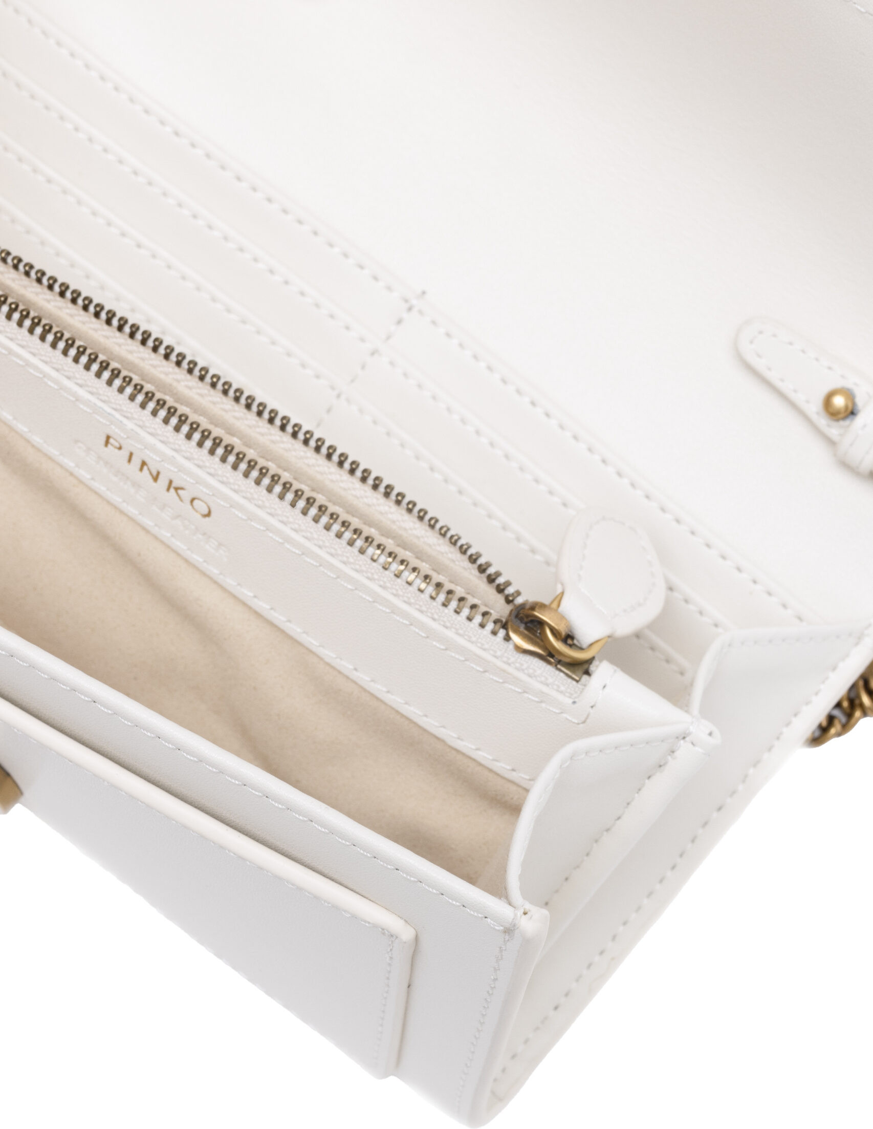 Сумка Pinko Белая Кожаная One Simply Love Mini