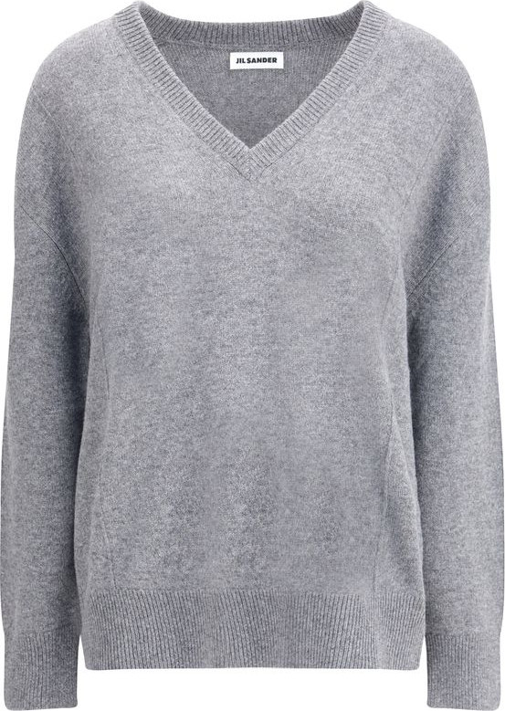 Серый шерстяной свитшот Jil Sander