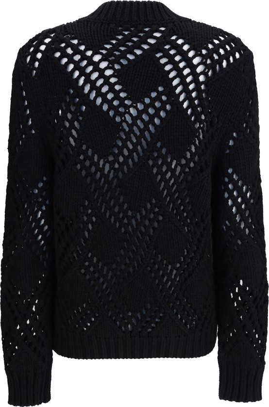 Джемпер Jil Sander из черной шерсти флис