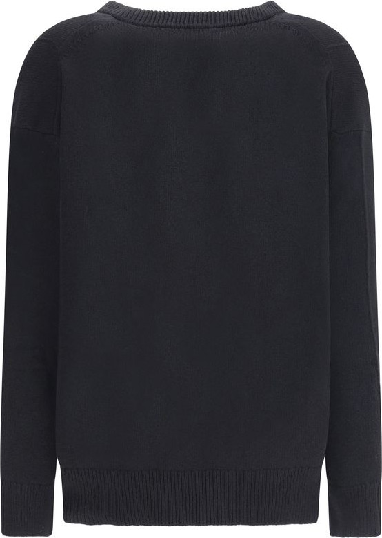 Jil Sander Black Wool Sweatshirt