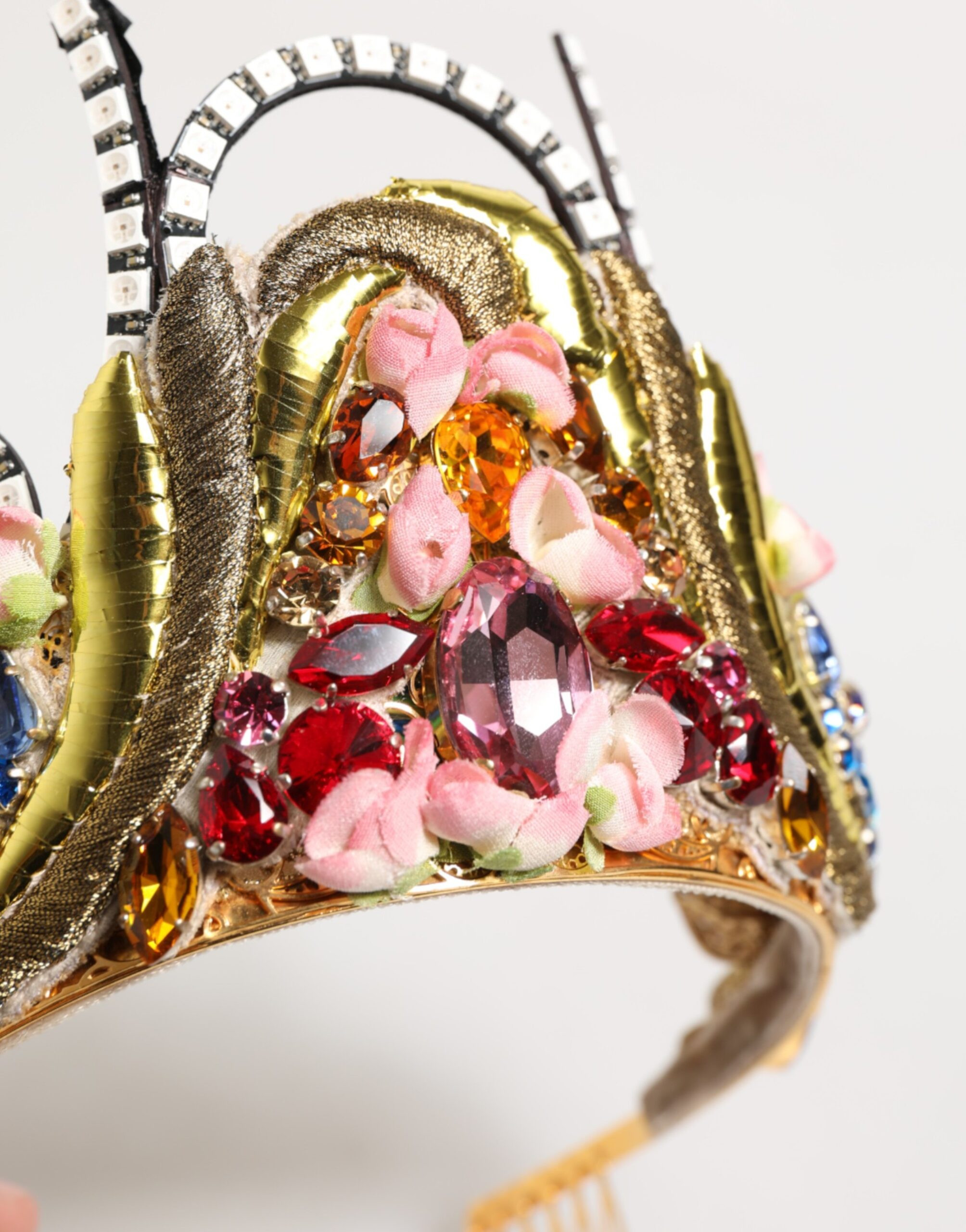 Tiara Dolce & Gabbana Oltin Mis Kristalli Bezovtalangan Bosha Uzuk
