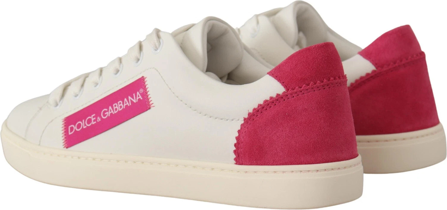 Oq zamsh teri pastki krossovkalar Dolce & Gabbana