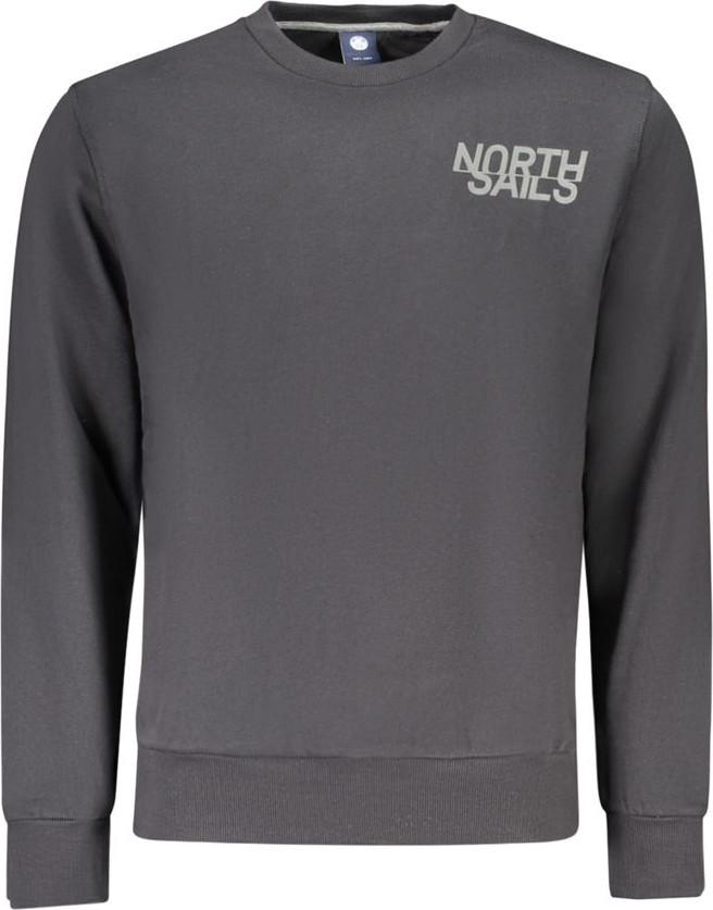 Черная хлопковая толстовка North Sails