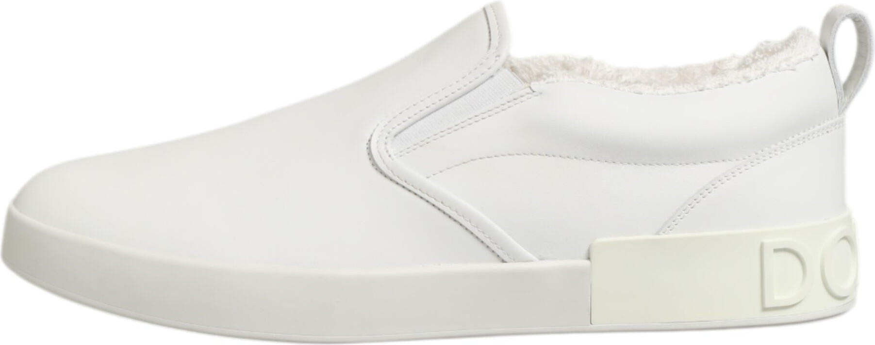 Low Top Sneakers White Leather Dolce & Gabbana