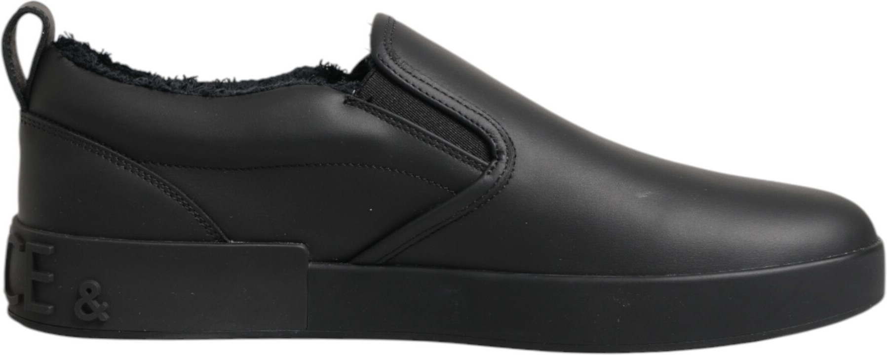 Leather Low Top Slip On Sneakers Shoes Dolce & Gabbana
