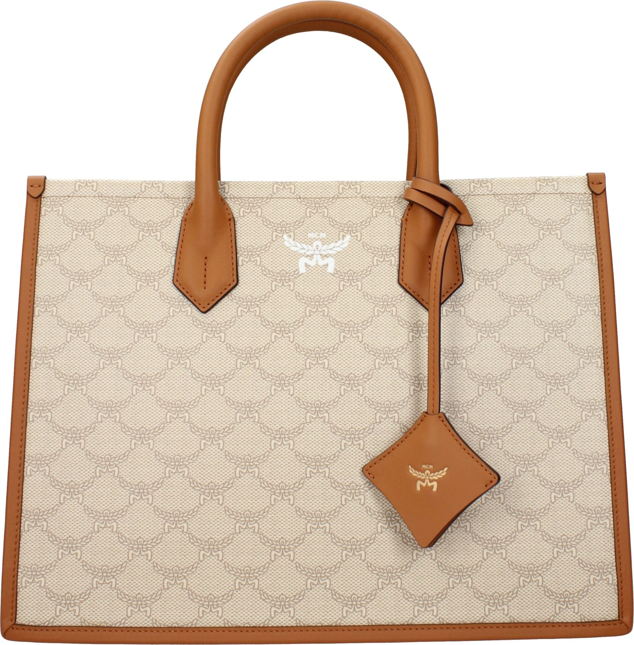Handbags MCM Beige Fabric