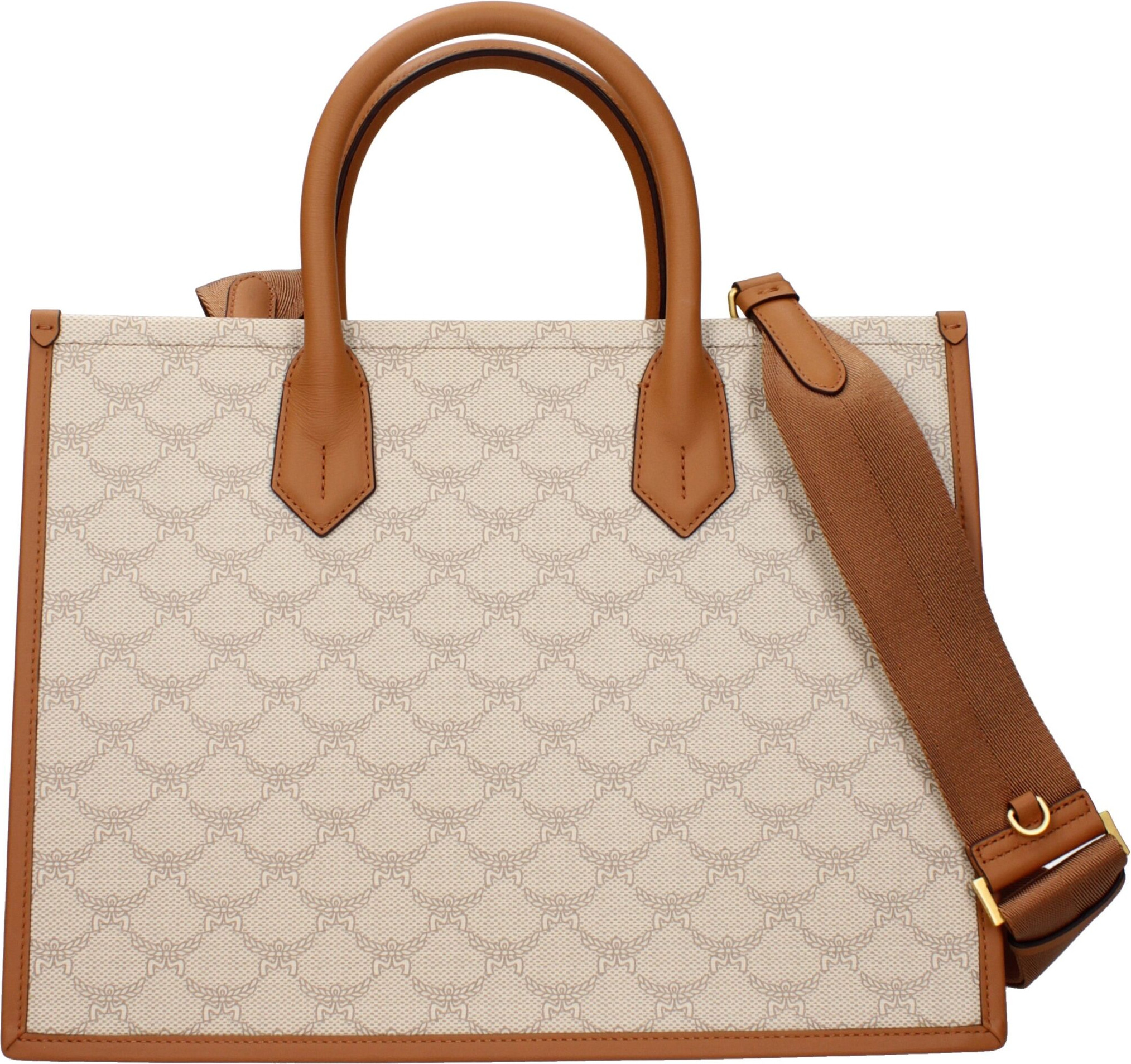 Handbags MCM Beige Fabric
