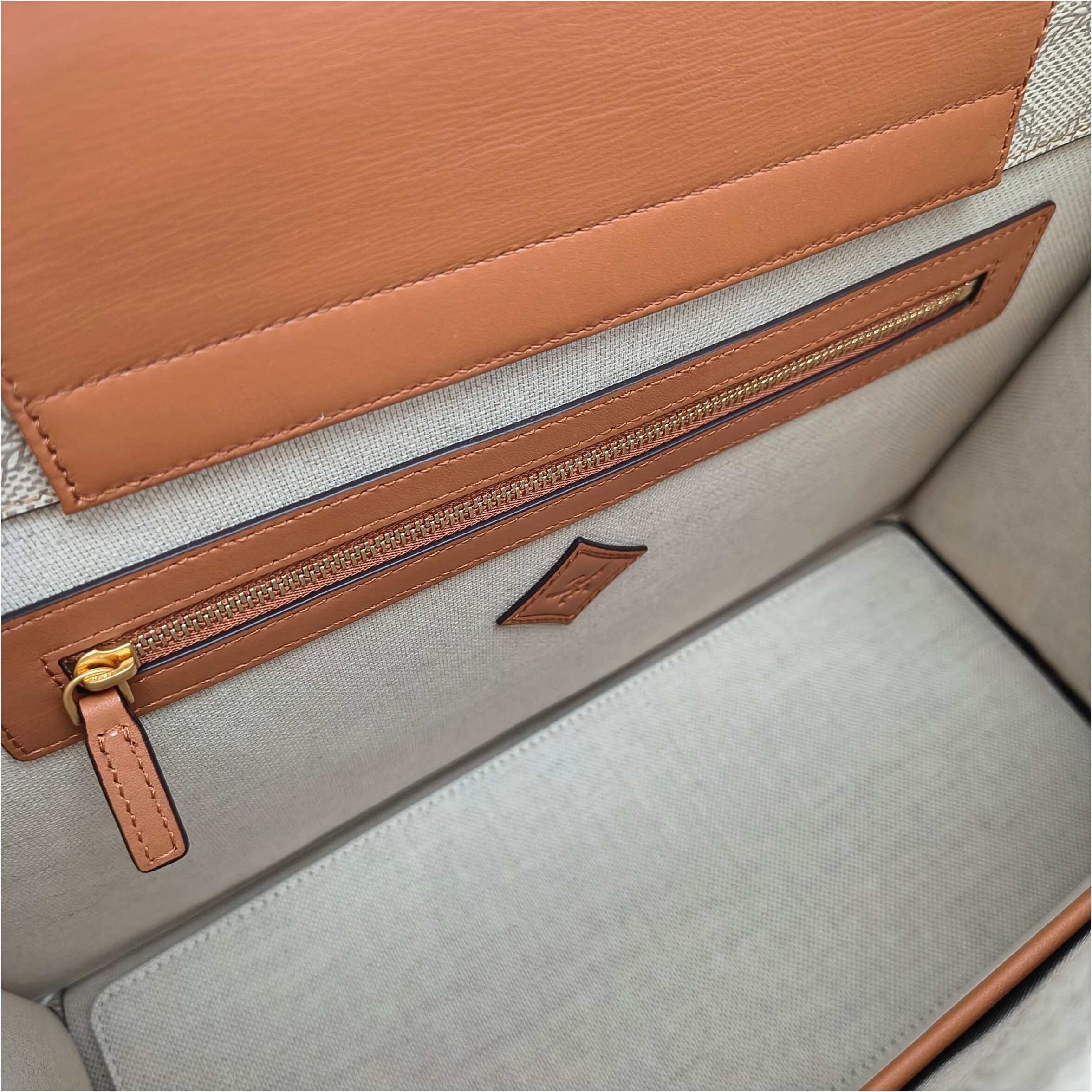 Handbags MCM Beige Fabric
