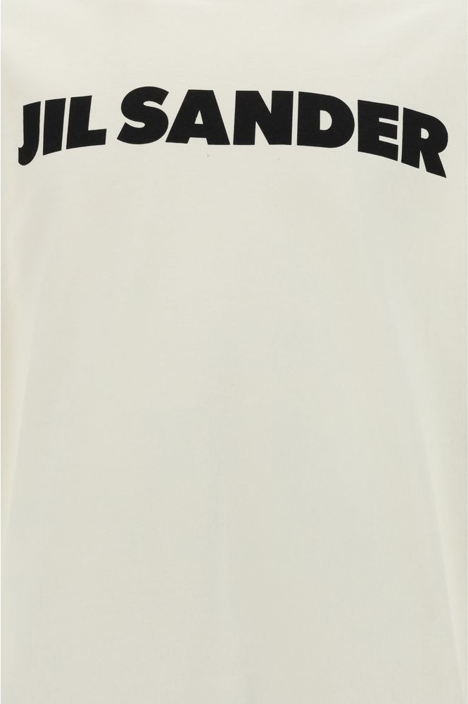 White Cotton T-Shirt Jil Sander