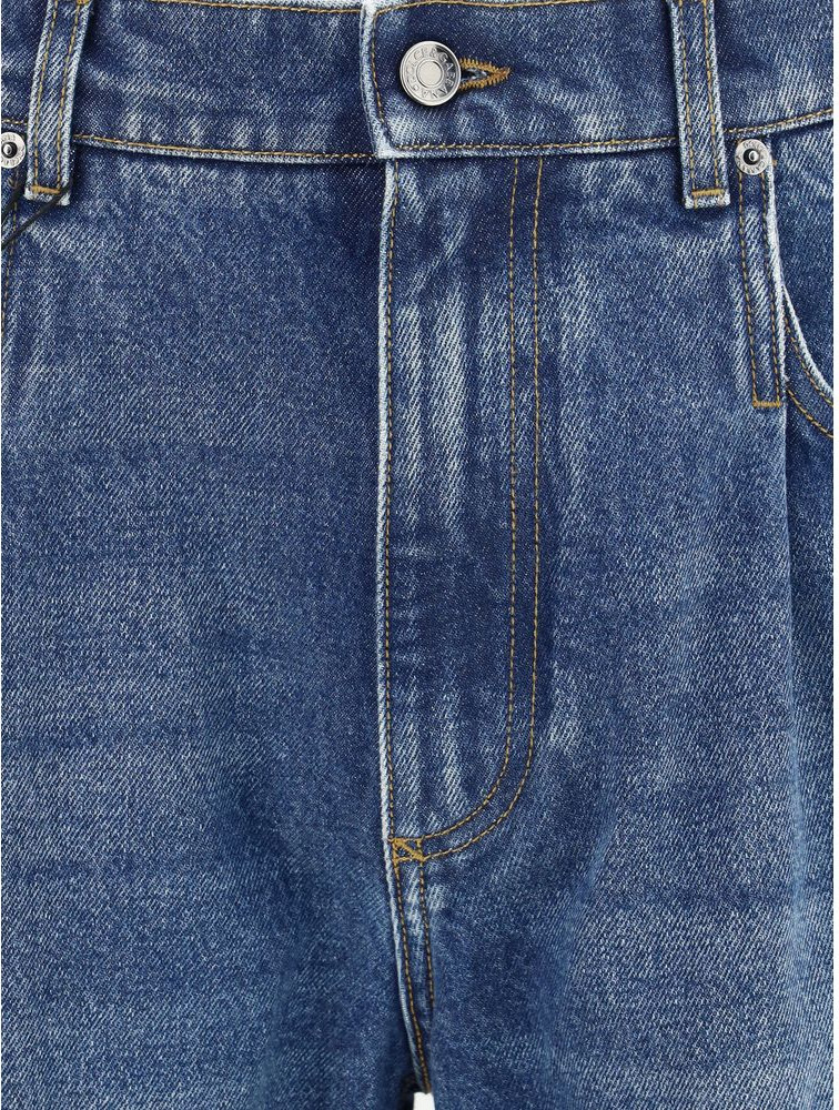 Blue Cotton Relaxed Fit Jeans