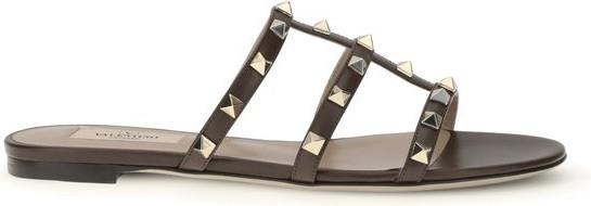 Sandals Valentino Garavani Brown Calf Leather