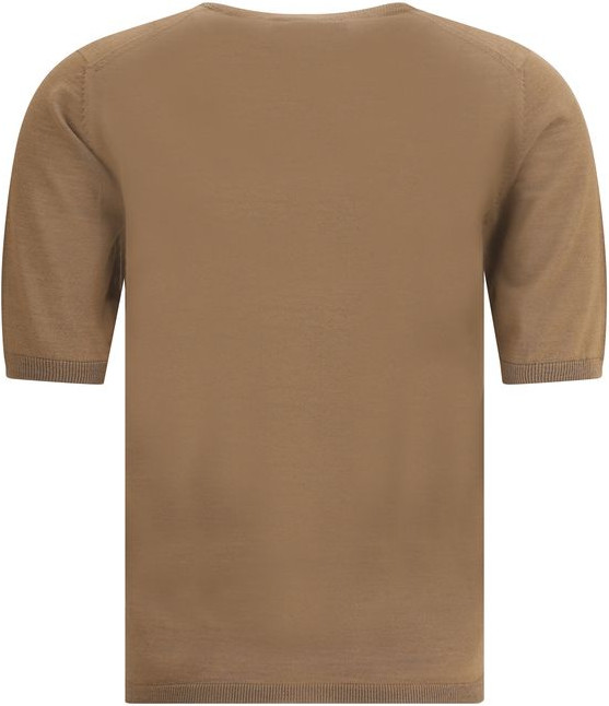 Brown Fleece Wool Top Max Mara