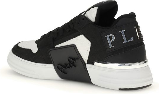 Black Calf Leather Sneakers Philipp Plein