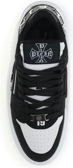 Black Calf Leather Sneakers Philipp Plein