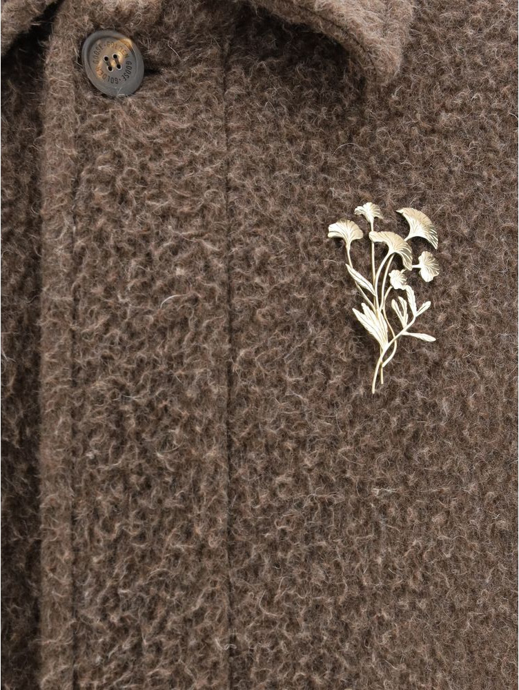 Brown Viscose Coat