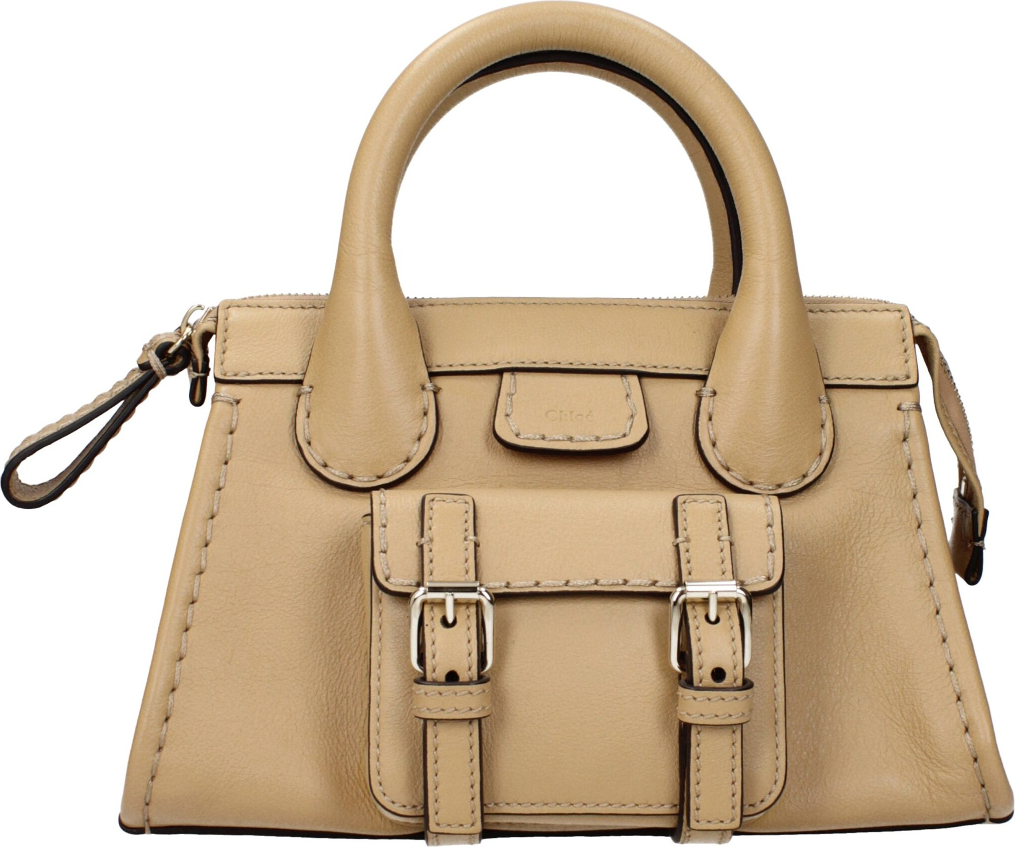 Handbag Chloe Beige Leather Handbags