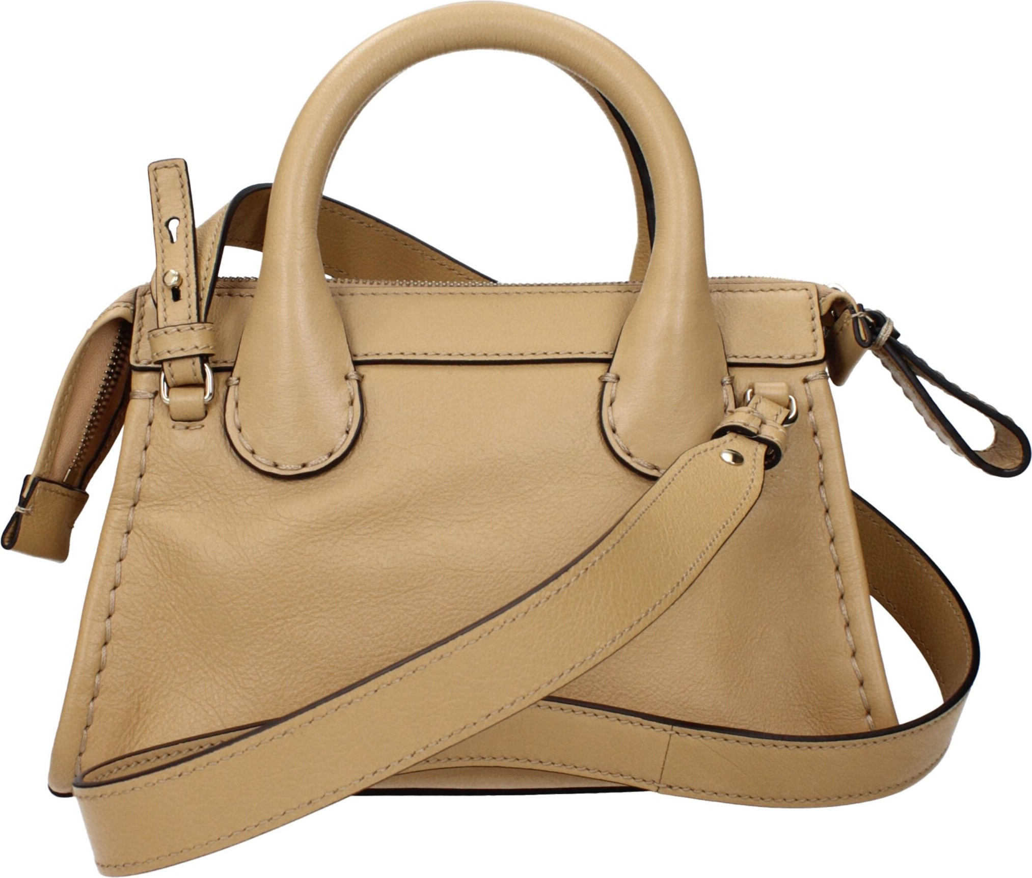 Handbag Chloe Beige Leather Handbags
