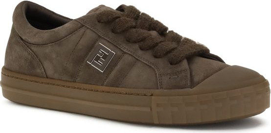 Низкие кроссовки Fendi из коричневой резины