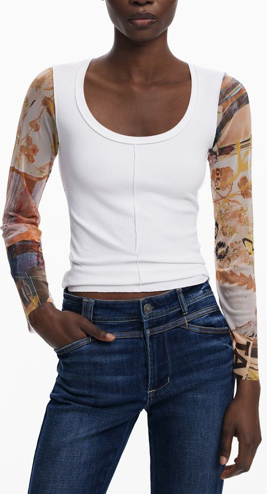 Sweater White Polyester Women